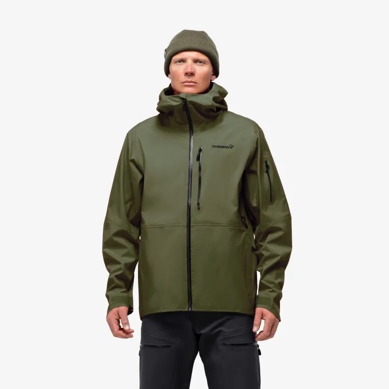 Norrona Lofoten GoreTex Mens Jacket Olive Night Extra Large 2024